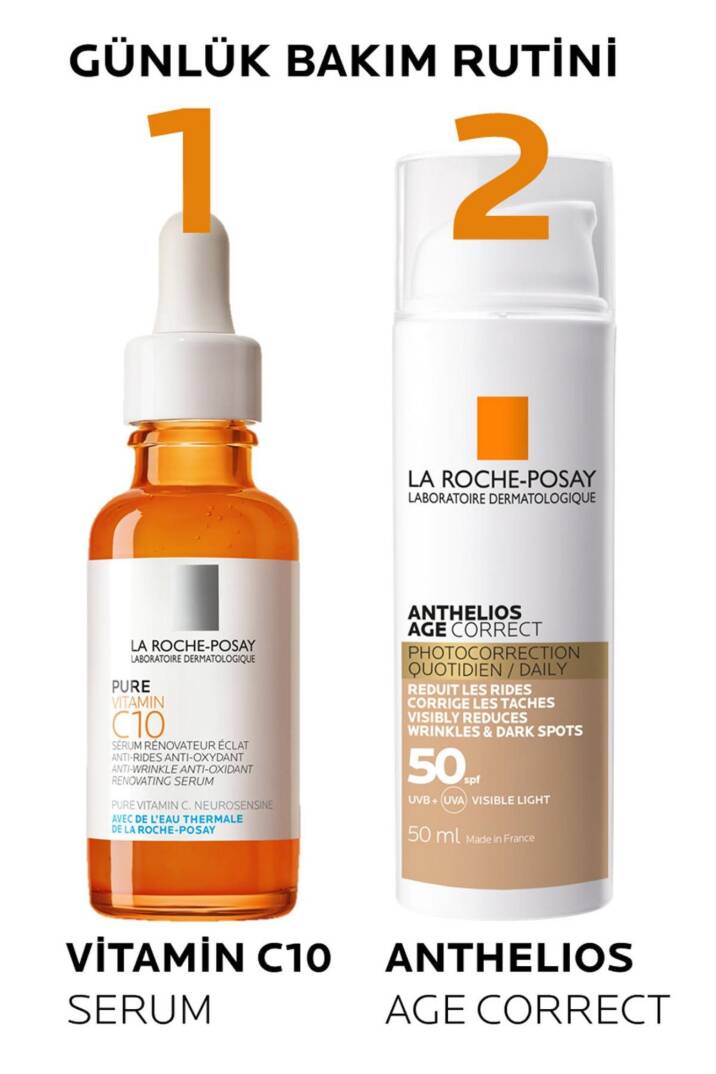 La Roche Posay Anthelios Age Correct SPF50+ Renkli Kapatıcı Özelliğe Sahip Yüz Güneş Kremi 50 ml - 6