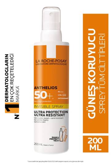 La Roche Posay Anthelios SPF50+ Invisible Yüksek Korumalı Vücut Güneş Kremi Spray 200ml - 3