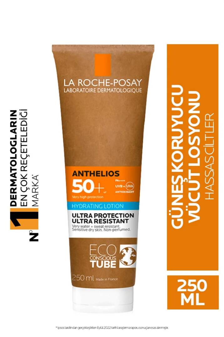 La Roche Posay Anthelios SPF50+ Tüm Ciltler İçin Yüksek Korumalı Vücut Güneş Kremi 250ml - 1