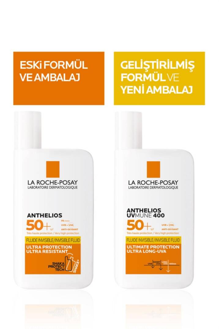 La Roche Posay Anthelios Uvmune Fluid SPF+50 Tüm Ciltler İçin Yüksek Korumalı Yüz Güneş Kremi - 8