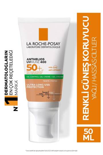 La Roche Posay Anthelios Uvmune Oil Control Spf 50+ Yağlı Ciltler Için Renkli Yüz Güneş Kremi