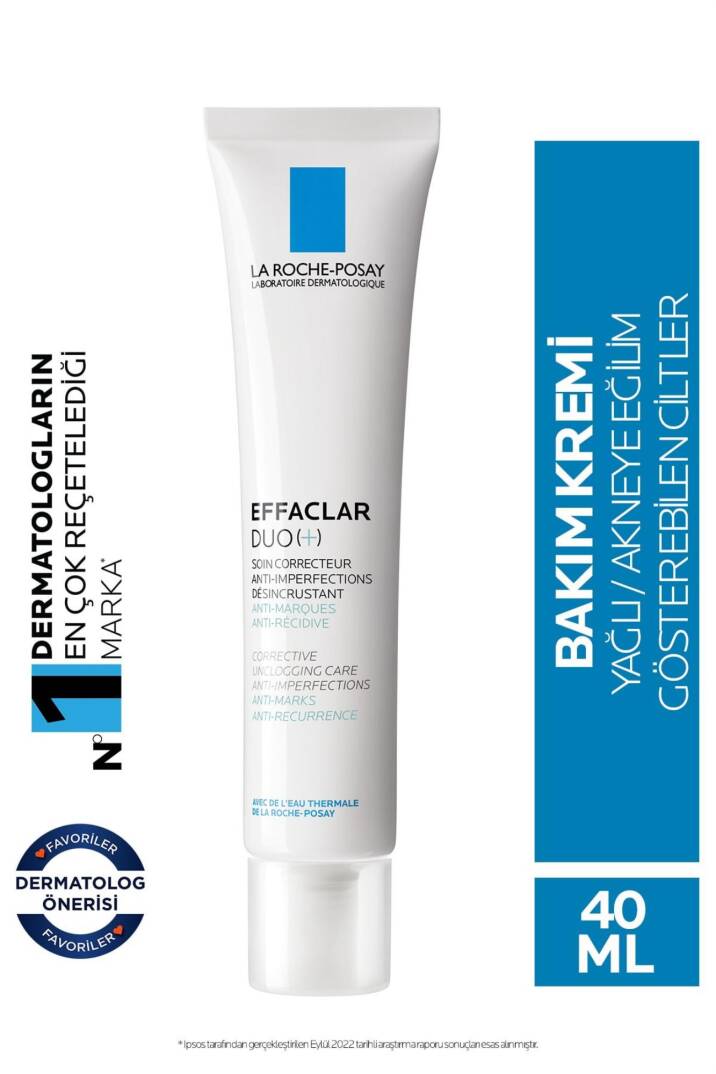La Roche Posay Effaclar Duo(+) Akneye Eğilim Gösteren Ciltler Için Cilt Bakım Kremi - 1