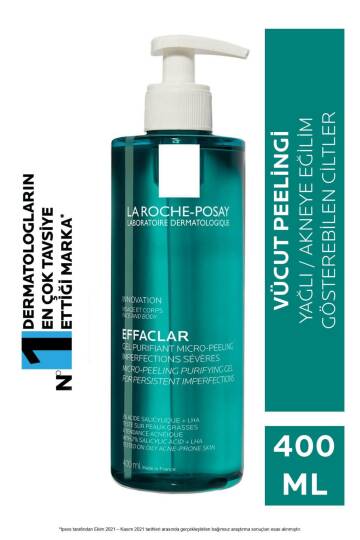 La Roche Posay Effaclar Mikro-peeling Arındırıcı Jel 400 ml- Akneye Eğilim Gösteren Ciltler