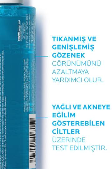 La Roche Posay Effaclar Mikro Soyucu Tonik Yağlı/Akneye Eğilim Gösteren Ciltler Ciltler Gözenek Sıkılaştırıcı 200ml - 3
