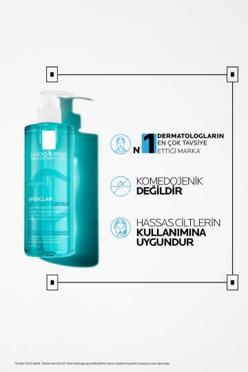 La Roche Posay Effaclar Supramolecular Gözenek Ve Yağlanma Karşıtı Yüz Temizleme Jeli 400 ml - 9