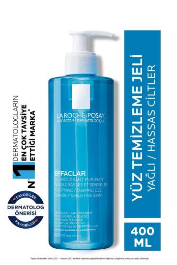La Roche Posay Effaclar Temizleme Jeli 400ml Yağlı ve Akneye Eğilim Gösteren Ciltler