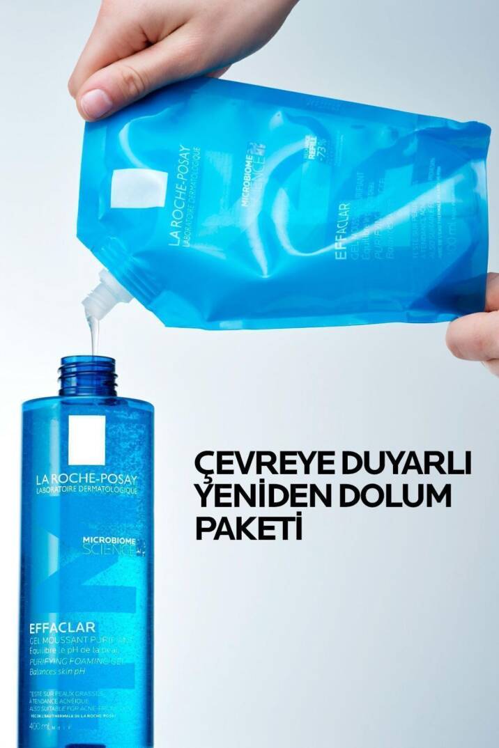 La Roche Posay Effaclar Yağlı Ciltler Için Temizleme Jeli Refill 400ml - 2