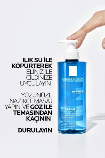 La Roche Posay Effaclar Yağlı Ciltler Için Temizleme Jeli Refill 400ml - 6