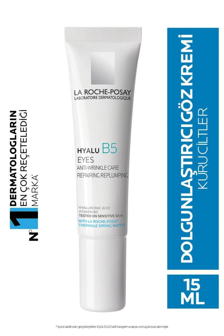 La Roche Posay Hyalu B5 Yeux 15ml - İnce ve Yorgun Göz Çevresi için Dolgunlaştırıcı Göz Kremi - 1