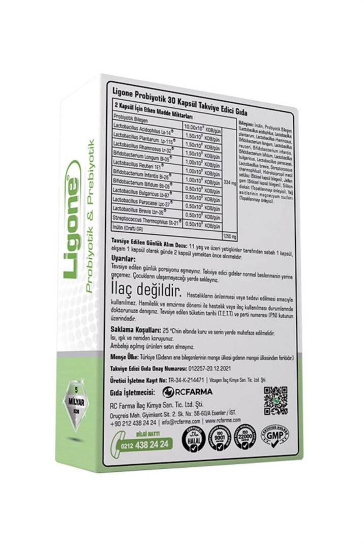 Ligone Probiyotik 30 Kapsül - 1