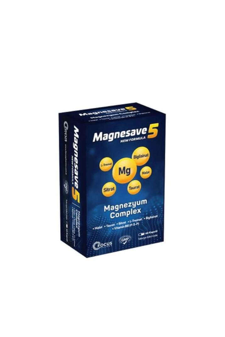 Magnesave 5 Magnezyum 60 Kapsül - 1