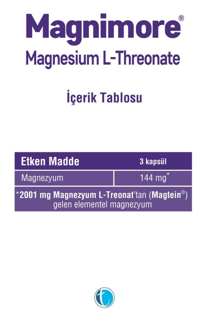 Magnimore Magnesium L-Threonate 90 Kapsül - 2