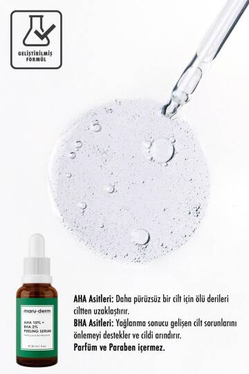 Maruderm Aha %10 + Bha %2 Leke Karşıtı & Cilt Tonu Eşitleyici Peeling Maske Cilt Bakım Serumu 30 Ml - 2