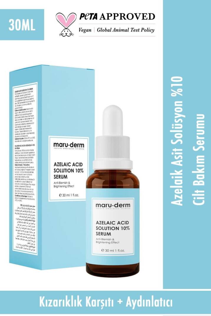 Maruderm Azelaik Asit Solüsyon %10 Aydınlatıcı Leke Karşıtı Cilt Bakım Serumu 30 Ml - 1