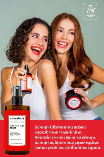 Maruderm Biotin Kafein Dökülme Karşıtı Saç Toniği Sağlıklı Uzamaya Yardımcı Vegan 200 ml - 2