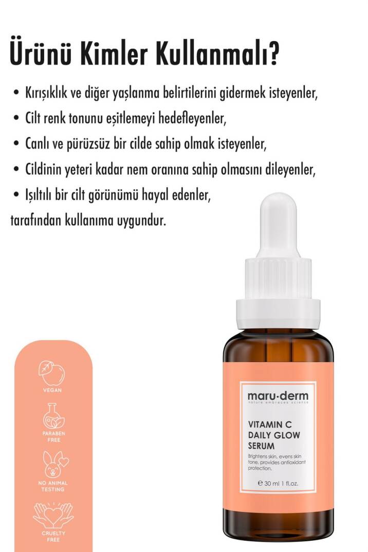 Maruderm C Vitamini ve Peptid Aydınlatıcı Cilt Bakım Serumu 30 ml - 4