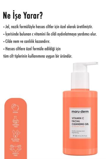 Maruderm C Vitamini Yüz Yıkama Jeli 200 ml - 4