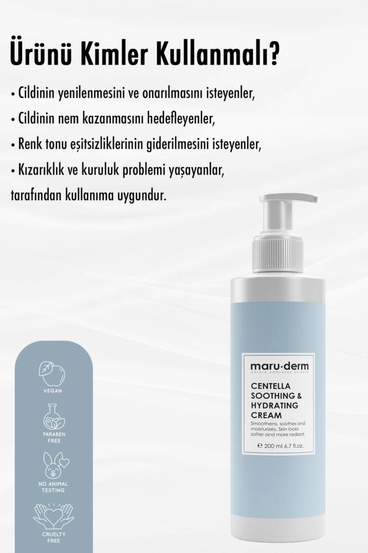 Maruderm Cica Centella Cilt Bakım Kremi 200 Ml - 2