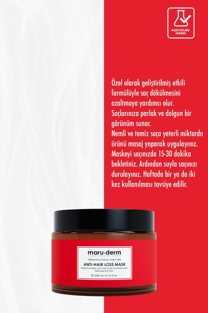 Maruderm Dökülme Karşıtı Saç Maskesi 300 ml - 3