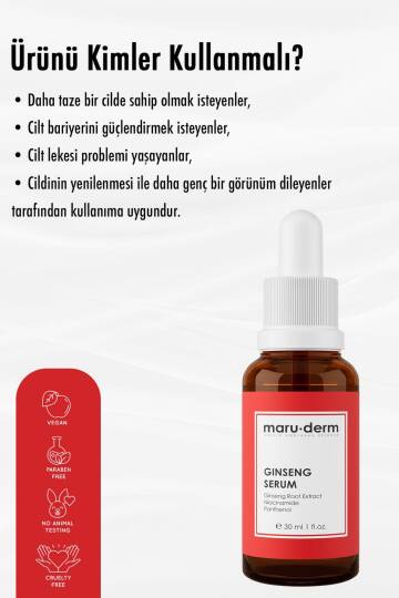 Maruderm Ginseng Cilt Yenileyici Serum 30 ml - 3