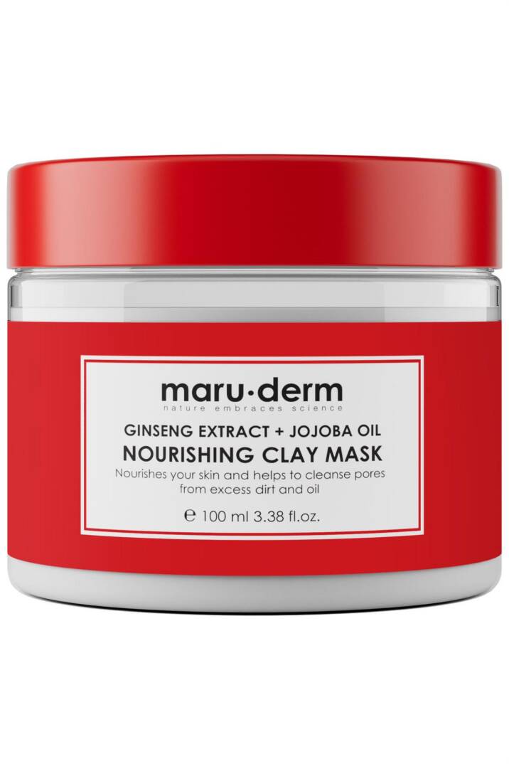 Maruderm Ginseng Özü Jojoba Yağı Besleyici Kil Maskesi 100 ml - 1