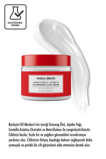 Maruderm Ginseng Özü Jojoba Yağı Besleyici Kil Maskesi 100 ml - 2