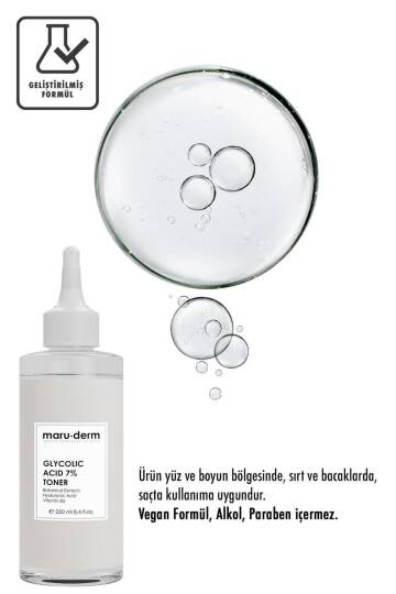 Maruderm Glikolik Asit %7 Aydınlatıcı & Leke Karşıtı Tonik 250 ml - 2