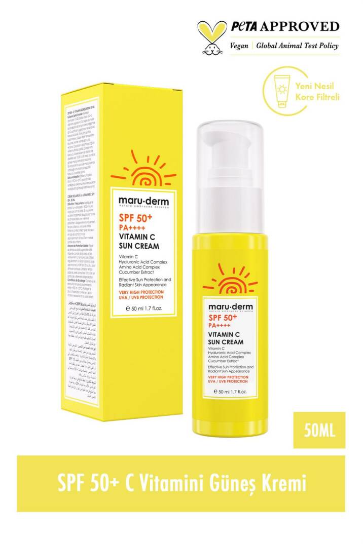 Maruderm Güneş Kremi SPF50+ C Vitamini Güneş Kremi 50 ml - 2