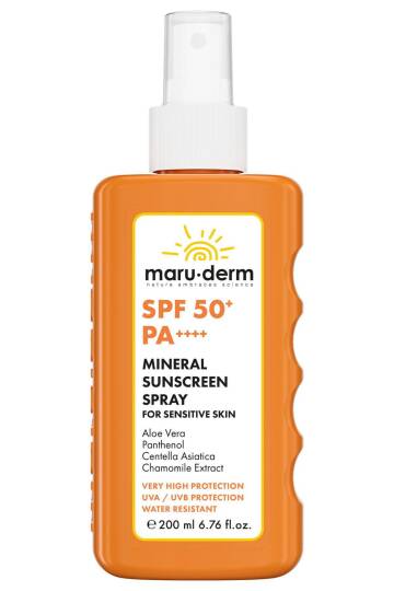Maruderm Hassas Ciltler İçin SPF 50+ Mineral Sprey Güneş Kremi 200 ML