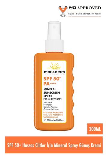 Maruderm Hassas Ciltler İçin SPF 50+ Mineral Sprey Güneş Kremi 200 ML - 2