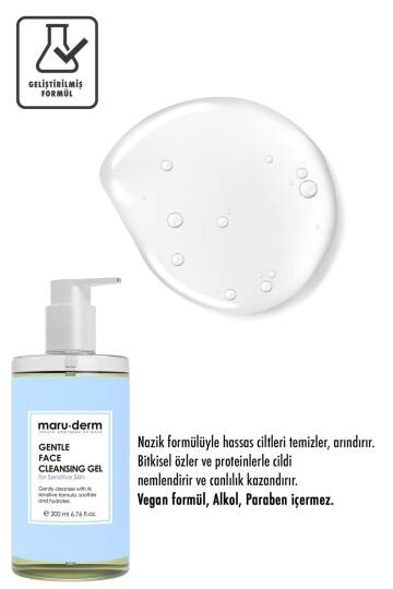 Maruderm Hassas ve Atopik Ciltler için Yüz Temizleme Jeli 200 ml - 2