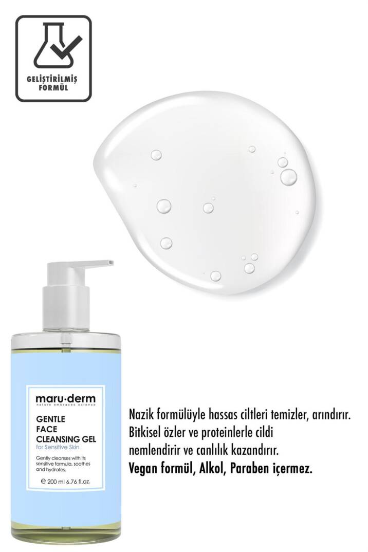 Maruderm Hassas ve Atopik Ciltler için Yüz Temizleme Jeli 200 ml - 2