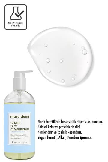 Maruderm Hassas ve Atopik Ciltler Için Yüz Temizleme Jeli 400 ml - 2