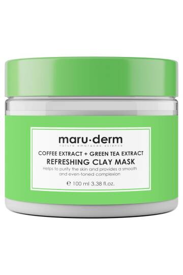Maruderm Kahve Özü Yeşil Çay Özü Tazeleyici Kil Maskesi 100 ml