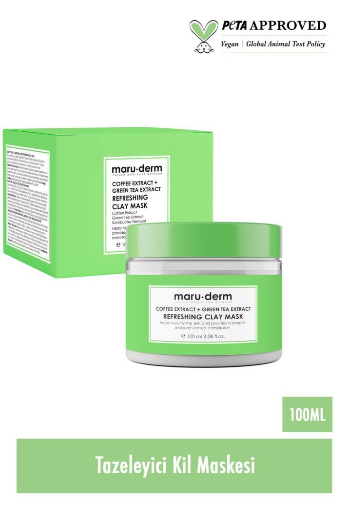 Maruderm Kahve Özü Yeşil Çay Özü Tazeleyici Kil Maskesi 100 ml - 3