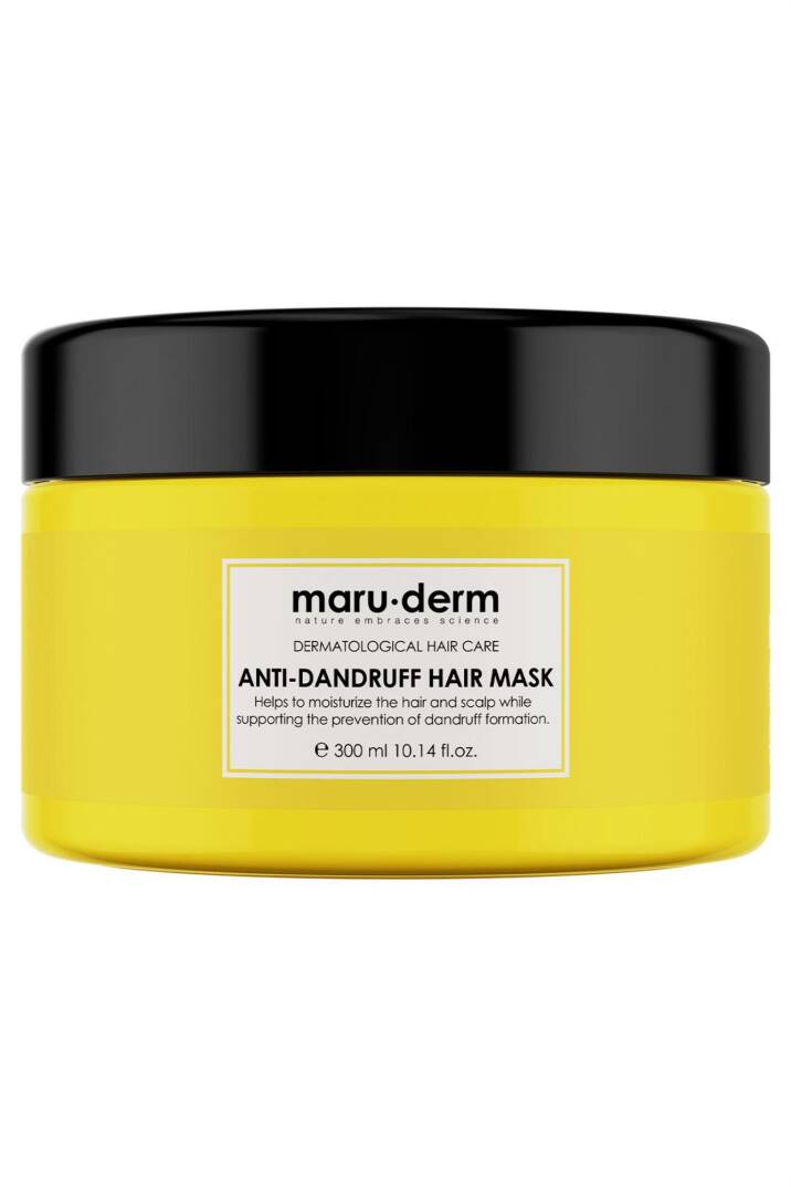 Maruderm Kepeğe Karşı Etkili Normal Yağlı Saçlar Vegan Saç Maskesi 300 ml - 1