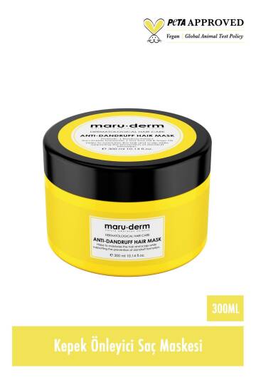 Maruderm Kepeğe Karşı Etkili Normal Yağlı Saçlar Vegan Saç Maskesi 300 ml - 2