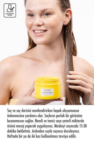 Maruderm Kepeğe Karşı Etkili Normal Yağlı Saçlar Vegan Saç Maskesi 300 ml - 4