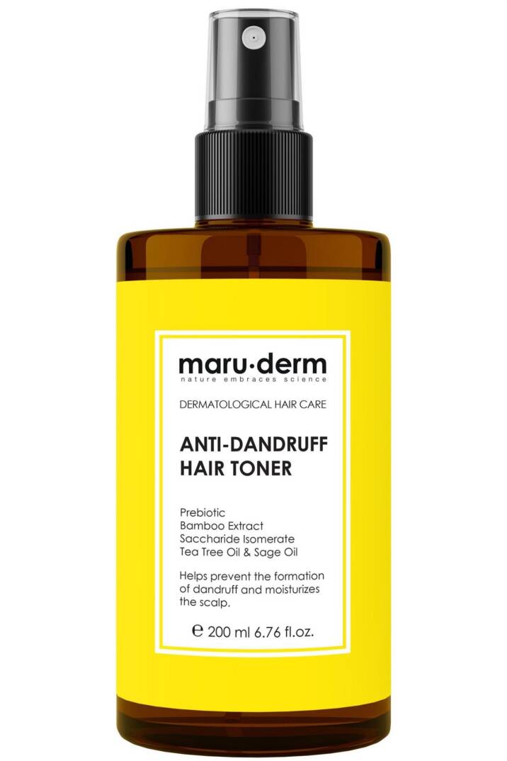Maruderm Kepeğe Karşı Etkili Saç Toniği Normal Yağlı Saçlar Vegan 200 ml - 1