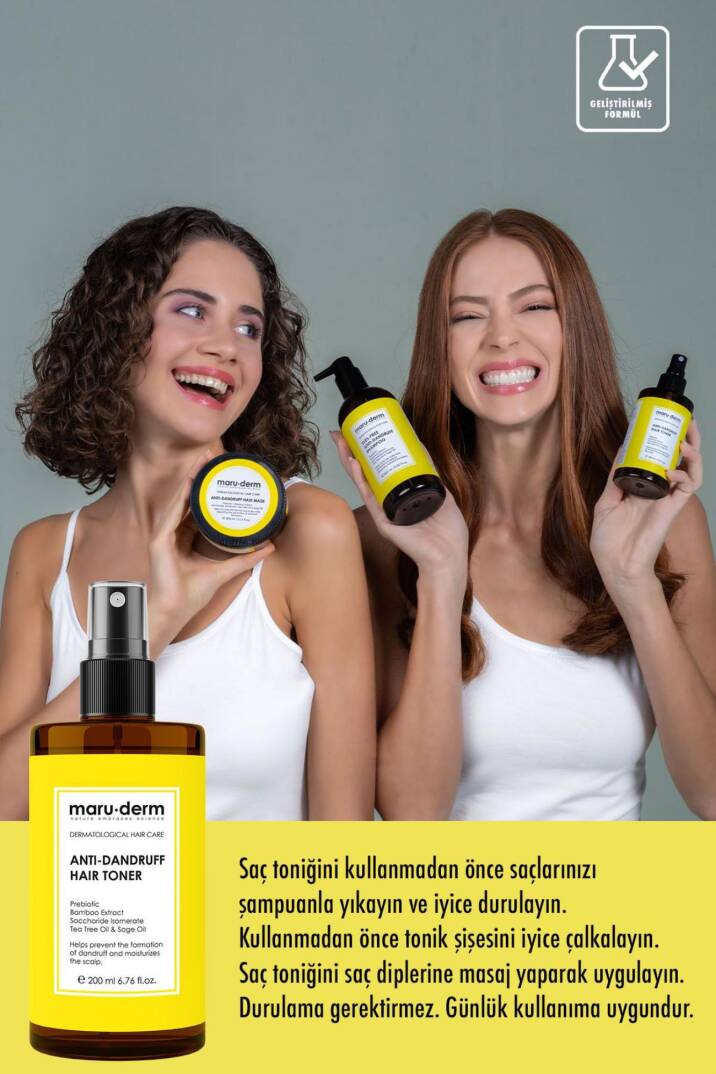Maruderm Kepeğe Karşı Etkili Saç Toniği Normal Yağlı Saçlar Vegan 200 ml - 2