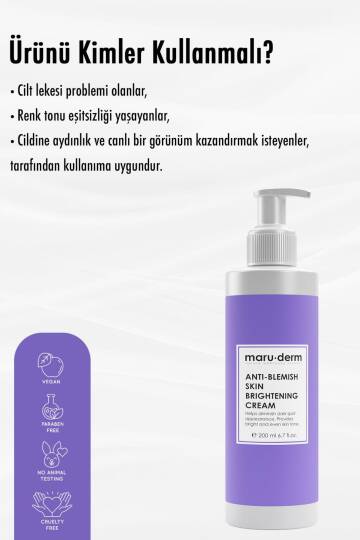 Maruderm Leke Karşıtı Cilt Beyazlatıcı Bakım Kremi 200 ml - 3