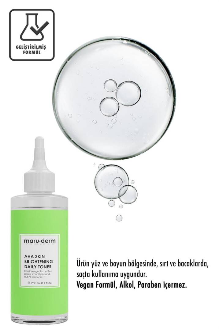 Maruderm Leke Karşıtı Cilt Beyazlatıcı Laktik Asit %5 Glikolik Asit %1 Aha Tonik 250 Ml - 3