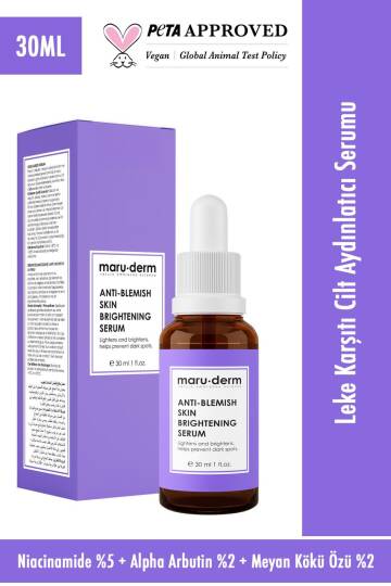 Maruderm Leke Karşıtı ve Beyazlatıcı Cilt Bakım Serumu 30 ml - 3