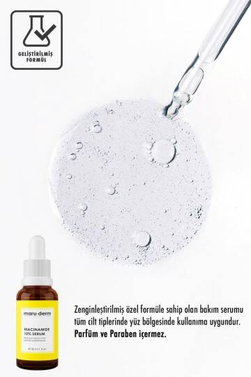 Maruderm Niacinamide %10 + Hyalüronik Asit + Panthenol Cilt Bakım Serumu 30 Ml - 4