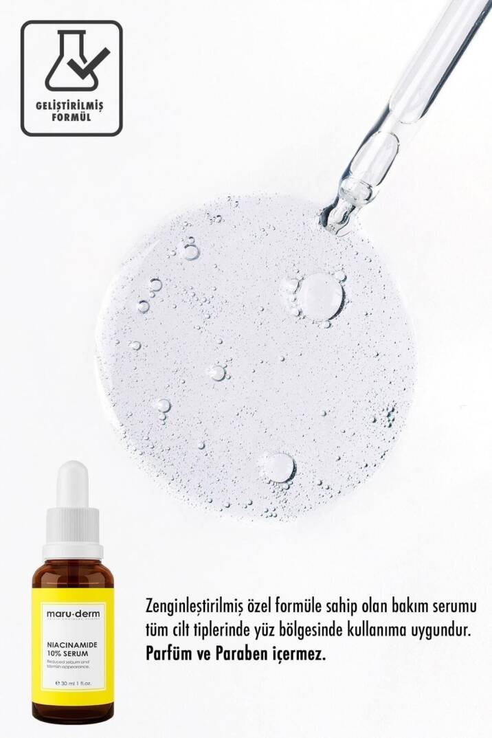 Maruderm Niacinamide %10 + Hyalüronik Asit + Panthenol Cilt Bakım Serumu 30 Ml - 4