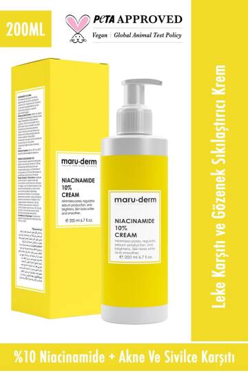 Maruderm Niacinamide %10 Leke Karşıtı Ve Gözenek Sıkılaştırıcı Krem 200 ml - 3