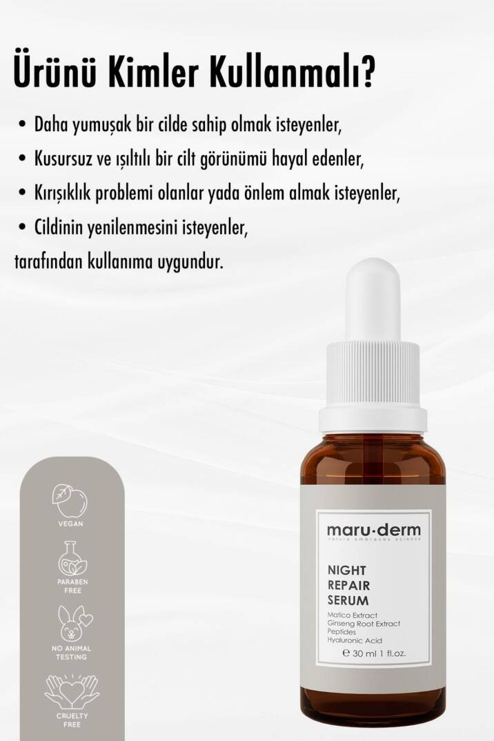 Maruderm Night Repair Gece Onarıcı Cilt Bakım Serumu 30 Ml - 2
