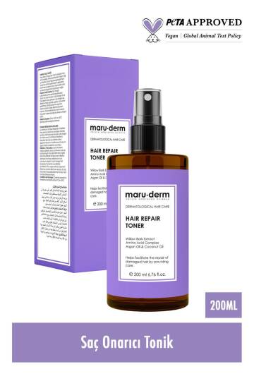 Maruderm Onarıcı Saç Bakım Toniği Yıpranmış Zayıf Saçlar Vegan 200 ml - 3