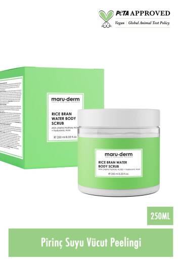 Maruderm Pirinç Suyu Vücut Peelingi AHA + Hyaluronik Asit 250 ml - 2