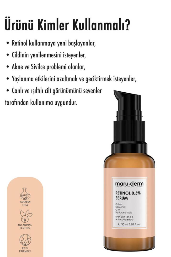 Maruderm Retinol %0.3 Cilt Yenileyici Bakım Serumu 30 ML - 4